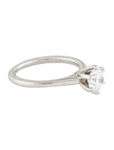 Pre-owned Ring Platinum Diamond Engagement  In Multi