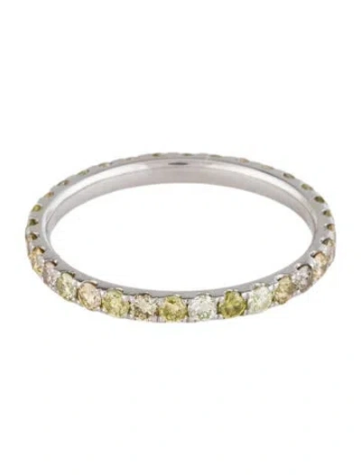 Pre-owned Ring Platinum Diamond Eternity Band In Multi