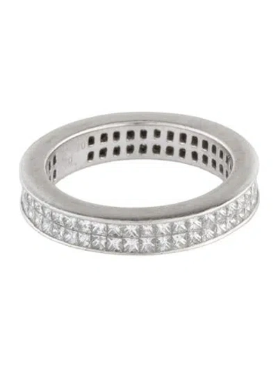 Pre-owned Ring Platinum Diamond Eternity Band In Multi