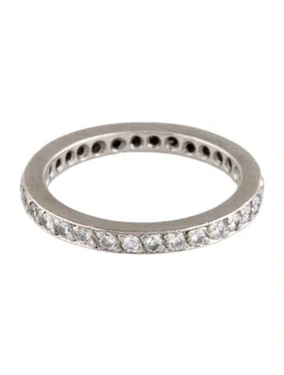 Pre-owned Ring Platinum Diamond Eternity Band In Multi