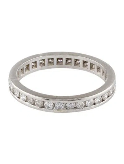 Pre-owned Ring Platinum Diamond Eternity Band In Multi