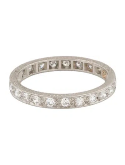 Pre-owned Ring Platinum Diamond Eternity Band In Multi