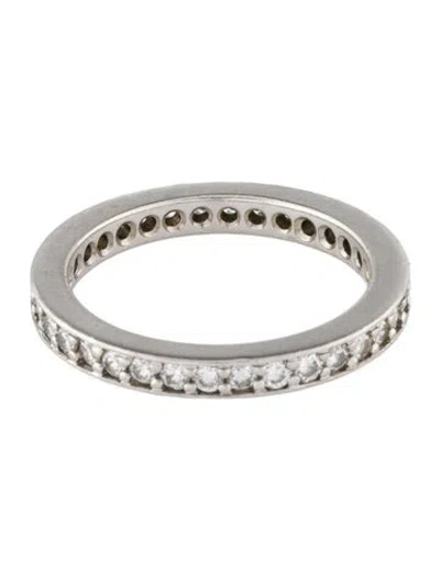 Pre-owned Ring Platinum Diamond Eternity Band In Multi