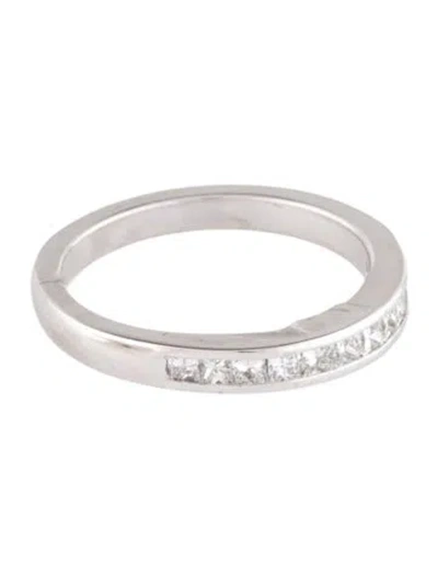 Pre-owned Ring Platinum Diamond Wedding Band In Multi