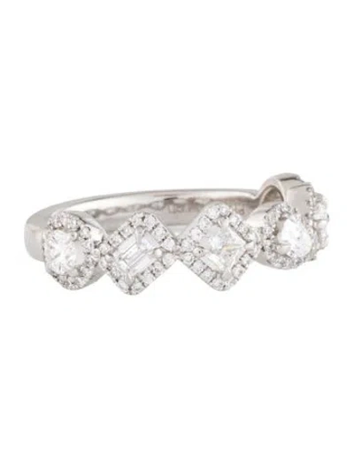 Pre-owned Ring Platinum Lab-grown Diamond  In Multi