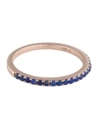Pre-owned Ring Sabrina 14k Lapis Lazuli Band In Multicolor