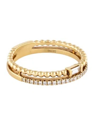 Pre-owned Ring Sabrina Designs 18k Diamond Band In Multicolor