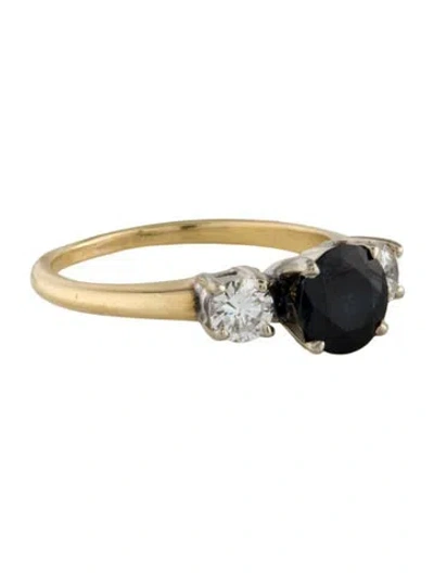 Pre-owned Ring Sapphire & Diamond Cocktail  In Multi
