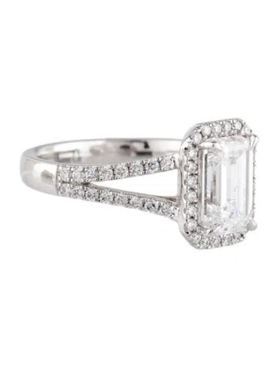 Pre-owned Ring Shane Co. Platinum 1.89ct Lab-grown Diamond Engagement  In Multi