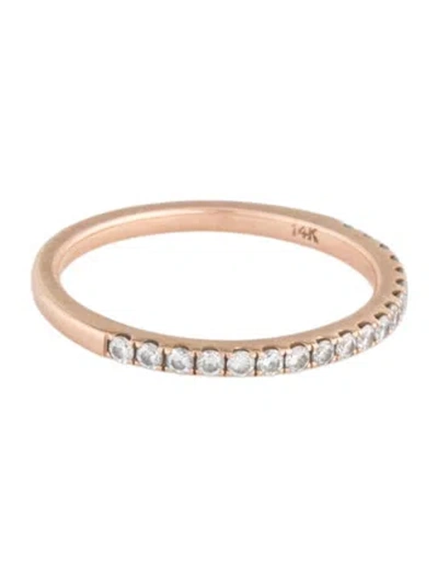 Pre-owned Ring Shaneco 14k Diamond Vista Pavé Band In Multicolor