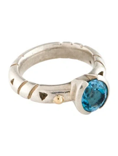 Pre-owned Ring Topaz Cocktail  In Multi
