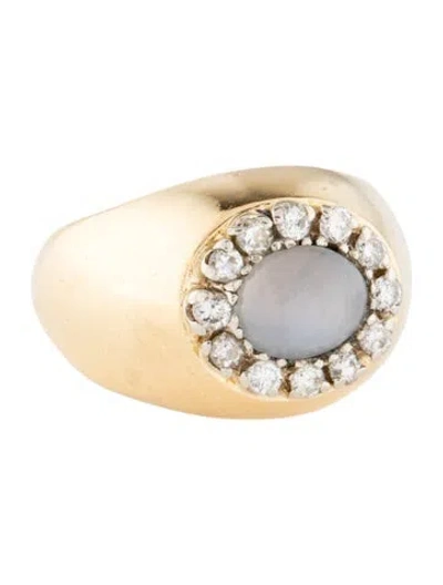 Pre-owned Ring Unbranded 18k 1.90ctw Star Sapphire & Diamond Band  In Multi