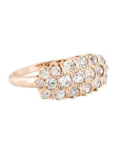 Pre-owned Ring Vintage 14k 1.65ctw Diamond Cocktail  In Multi