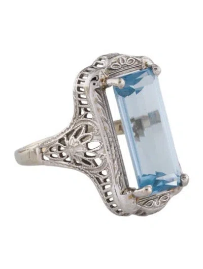 Pre-owned Ring Vintage 14k 3.91ct Synthetic Spinel Cocktail  In Multi