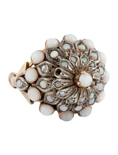 Pre-owned Ring Vintage 14k Opal Princess Cocktail  In Multi