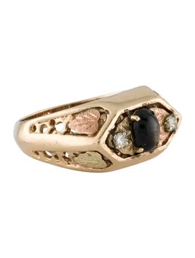 Pre-owned Ring Vintage Star Sapphire & Diamond Cocktail  In Multi