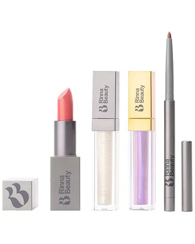 Rinna Beauty Amelia Lip Kit/purple Pucker Gloss Duo In Transparent