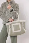 Rino And Pelle Danu Bumbag Artichoke Birch In Soft Muted Sage Green In Multi