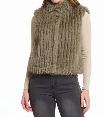 Rino And Pelle Dava Waistcoat In Green Ash In Multi