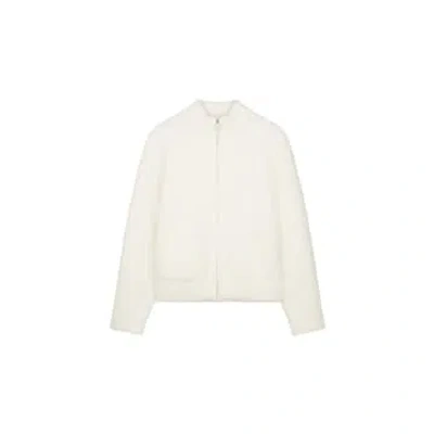 Rino And Pelle Gasha Fluffy Fitted Jacket In White