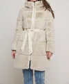 Rino And Pelle Harvard Hooded Coat In Birch In Neutral