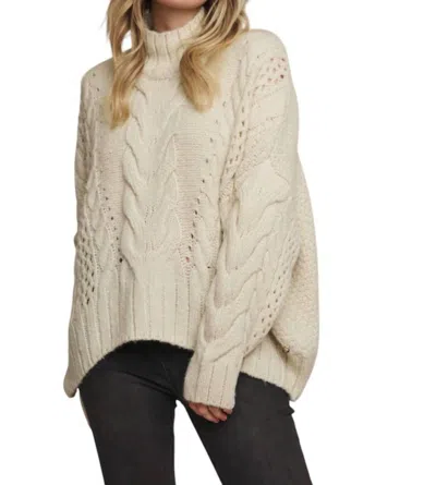 Rino And Pelle Kelson Turtleneck Knit In Birch In Grey