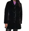 Rino And Pelle Nonna Faux Fur Coat In Black In Black
