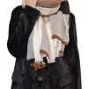 Rino And Pelle Rowa Scarf In Neutral Check In Multi