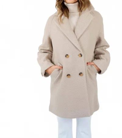 Rino And Pelle Serena Wool Coat In Ivory In Neutral