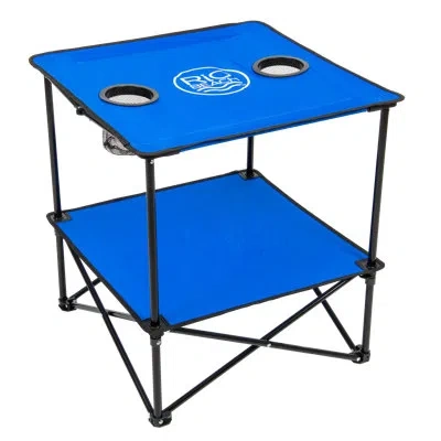 Rio Brands 22" Square Compact Folding Beach Table In Blue