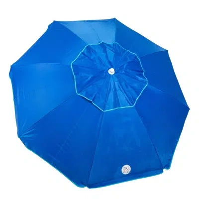 Rio Brands Rio 84 In. Tiltable Blue Beach Umbrella