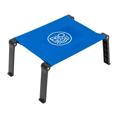 Rio Brands Rio Beach Ultra Compact Fabric Beach Folding Table, Camping Table, Outdoor Picnic Table In Blue