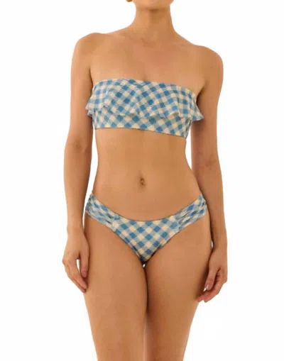 Rio De Jas Amanda Plaid Bikini Set In Blue
