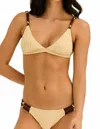 Rio De Jas Isis Bikini Set In Beige And Brown In Brown