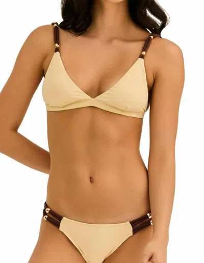 Rio De Jas Isis Bikini Set In Beige And Brown