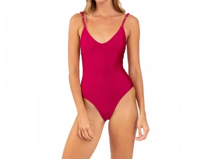 Rio Del Sol Hype One Piece Swimsuit In Shimmer-desejo In Multi