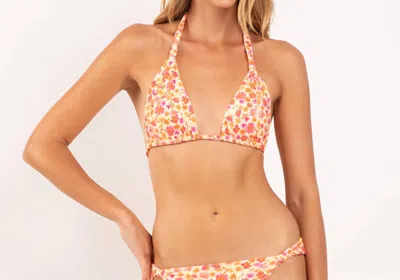 Rio Del Sol Mel Bikini Top In Ditsy-butter In Multi