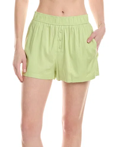 Riot Marlo Linen-blend Boxer Short In Brown