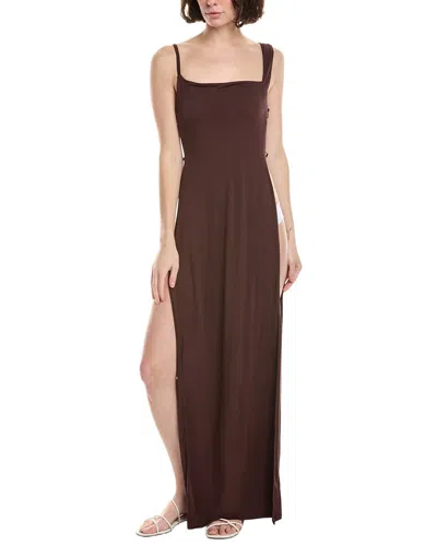 Riot Monroe Maxi Cover-up Dress In Brown