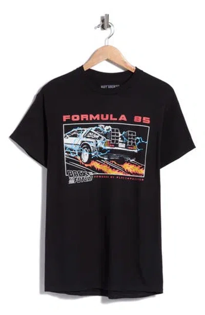 Riot Society Back To The Future Formula 85 Graphic Tee In Black