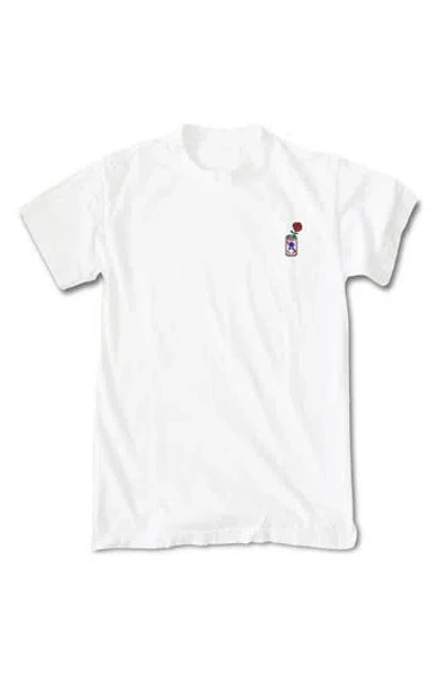 Riot Society Beer Can Emblem Graphic T-shirt In White