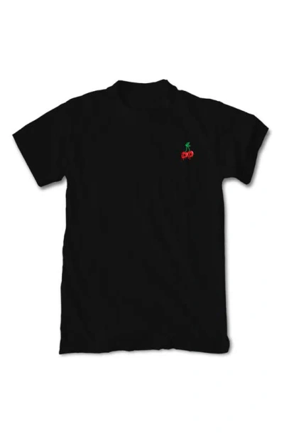 Riot Society Cherry Skulls Cotton Graphic T-shirt In Black