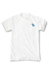 Riot Society Dinosaur Embroidered Cotton Graphic T-shirt In White