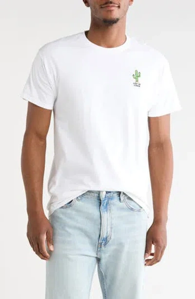 Riot Society Don't Be A Prick Embroidered T-shirt In White