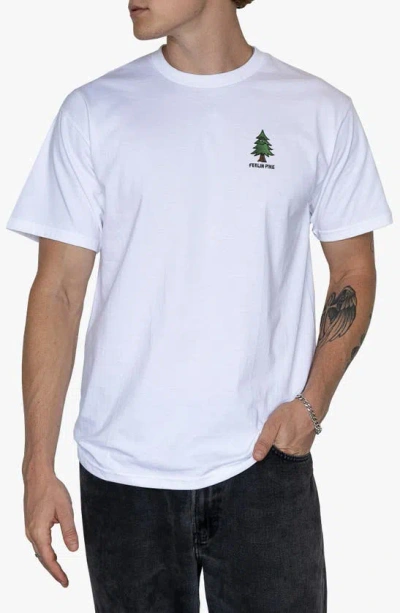 Riot Society Feelin' Pine Cotton T-shirt In White