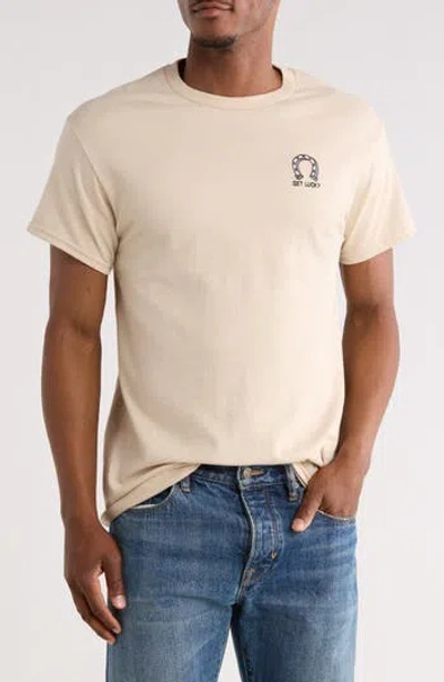 Riot Society Get Lucky 2.0 Cotton Graphic T-shirt In Neutral
