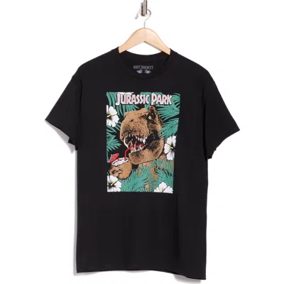 Riot Society Jurassic Park Jungle Cotton Graphic T-shirt In Black
