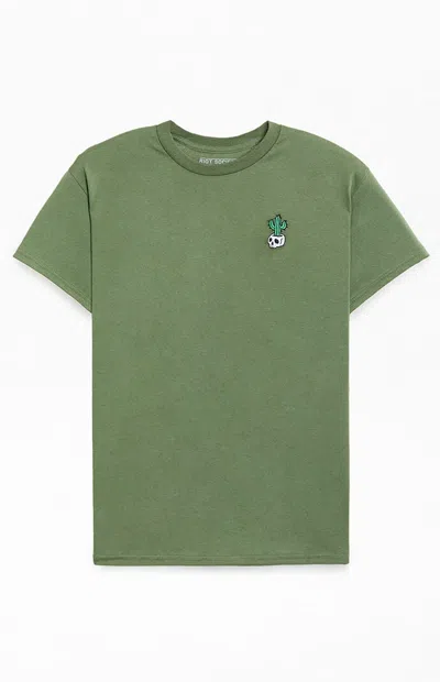 Riot Society Men's Cacti Skull T-shirt In Green