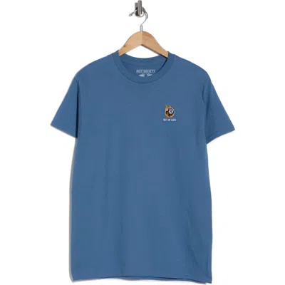 Riot Society Out Of Luck 8-ball Embellished Tee In Blue