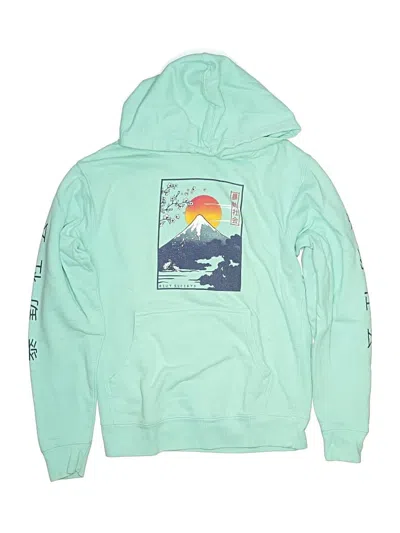 Pre-owned Riot Society Kids' Pullover Hoodie In Green